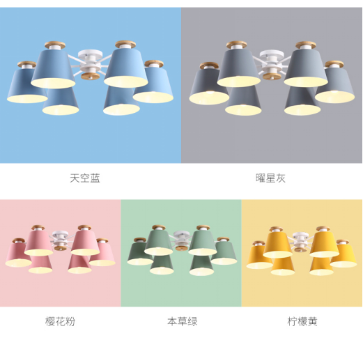 荣事达家居照明—新欧式原木铁艺吊灯