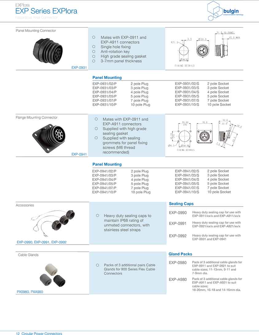 防爆系列连接器EXP-A911规格型号 防爆系列连接器EXP-A911规格型号