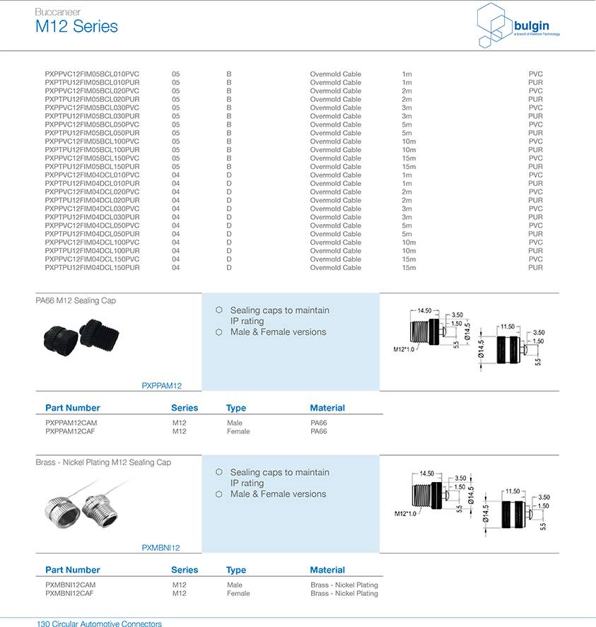 M12A编码母头焊线式连接器型号 M12A编码母头焊线式连接器型号