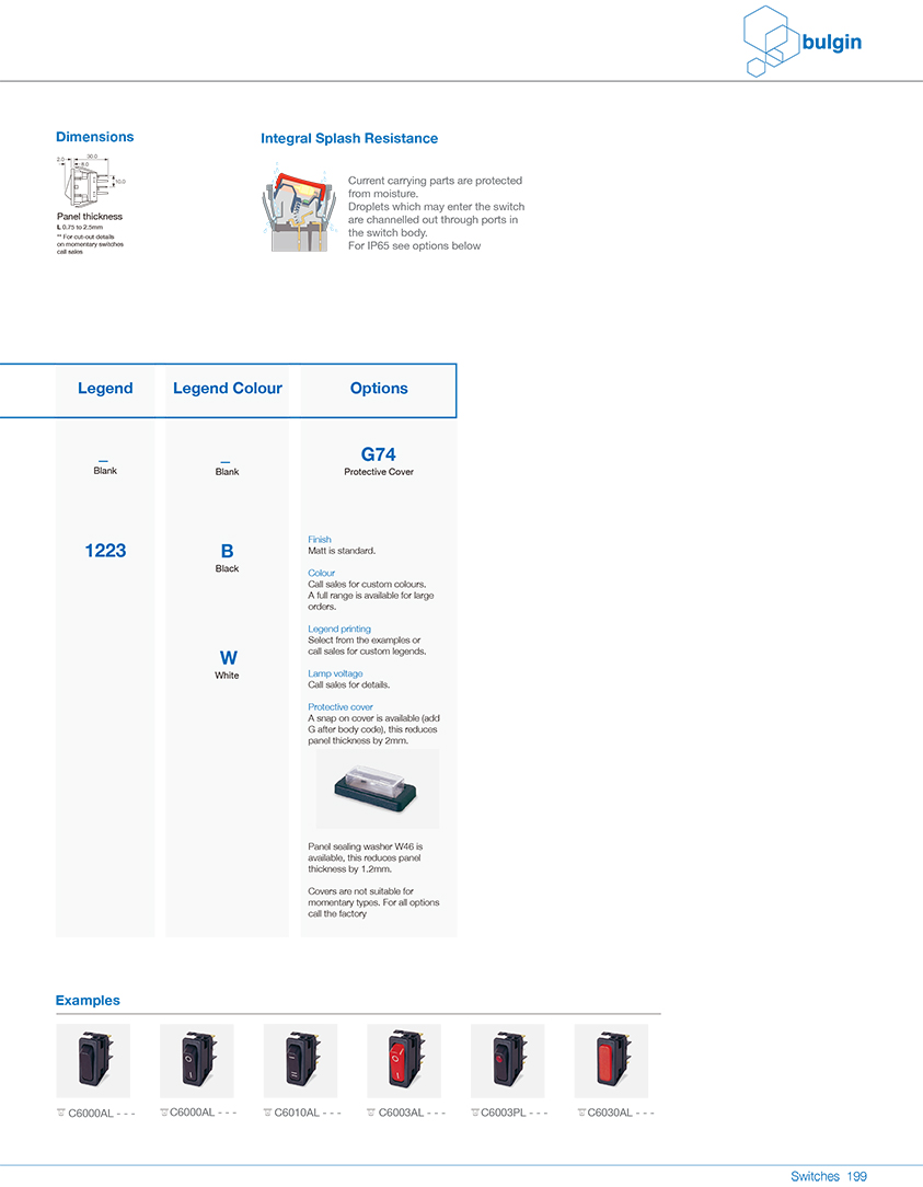 6050DP翘板开关系列功能 6050DP翘板开关系列功能