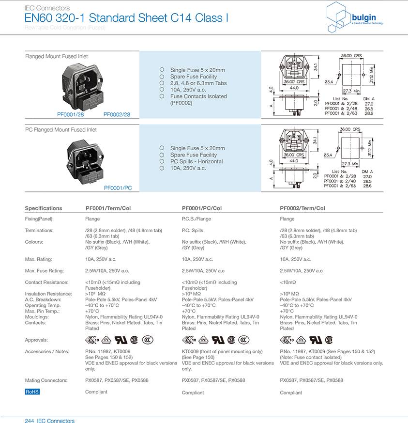 扣合面板安装及有保险丝座选型